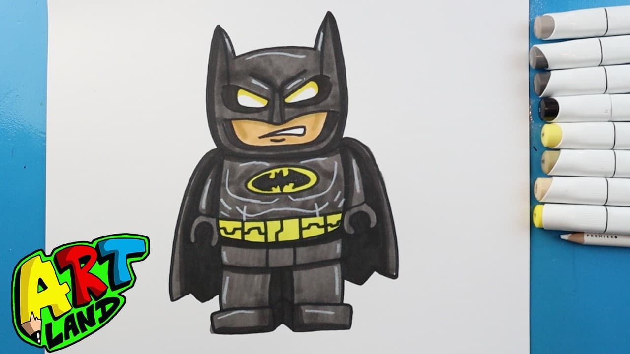 Preview of How to Draw Lego Batman