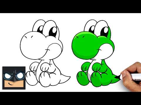 Preview of How to Draw Baby Yoshi | Super Mario