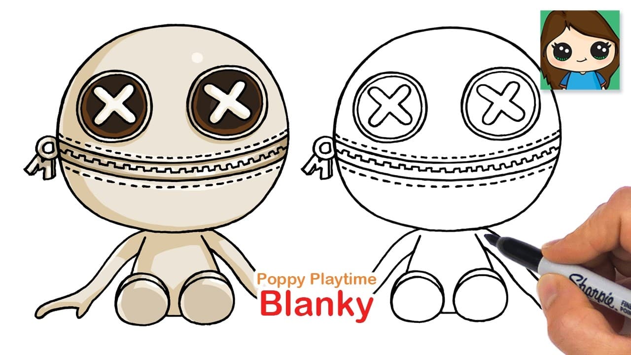 Preview of How to Draw Blanky Blankz | Poppy Playtime