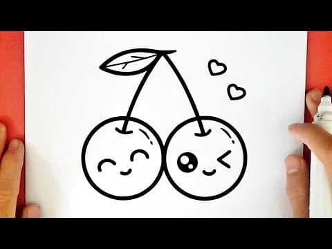 Preview of How to draw a CUTE CHERRY