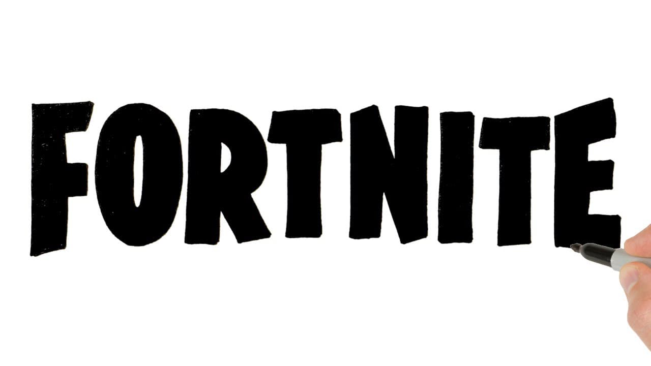 Preview of How to Draw Fortnite Logo