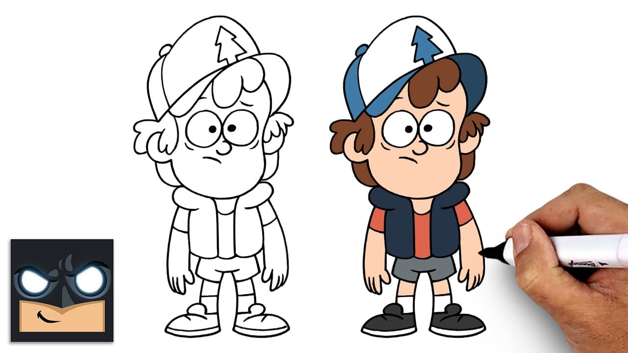 Preview of How to Draw Dipper Pines | Gravity Falls