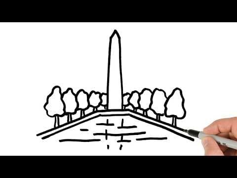 Preview of How to Draw The Washington Monument | Super Easy Step-by-Step Tutorial!