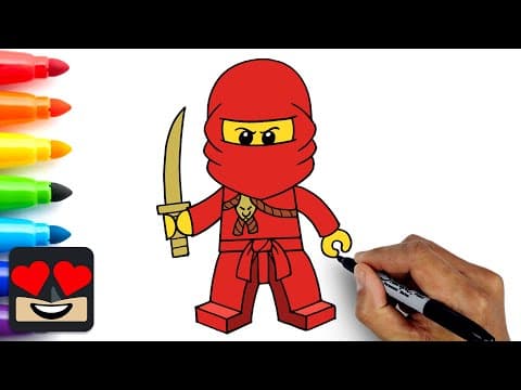 Preview of How To Draw Kai | Ninjago