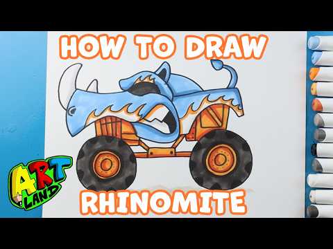 Preview of How to Draw Rhinomite Monster Truck