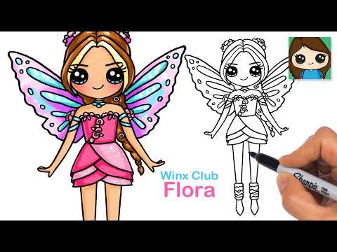 Preview of How to Draw Nature Fairy Flora 🌸 Winx Club