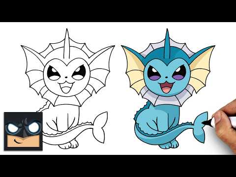 Preview of How to Draw Vaporeon | Pokemon
