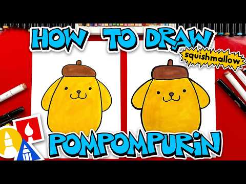 Preview of How To Draw Pompompurin Squishmallows