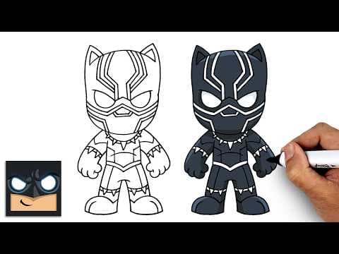 Preview of How to Draw Black Panther | The Avengers