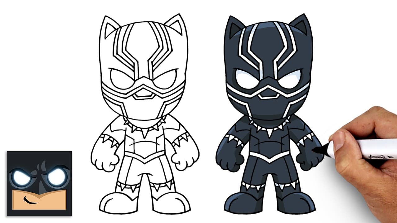 Preview of How to Draw Black Panther | The Avengers