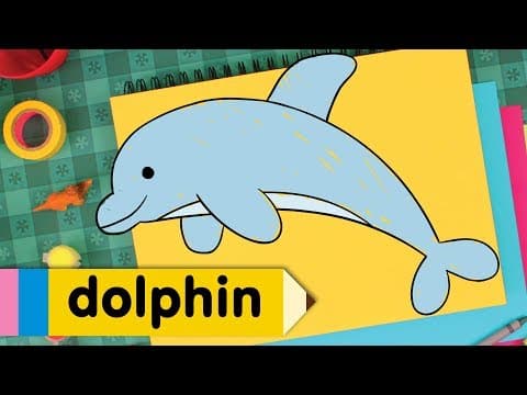 Preview of How to Draw A Dolphin | Super Simple Draw | Step By Step