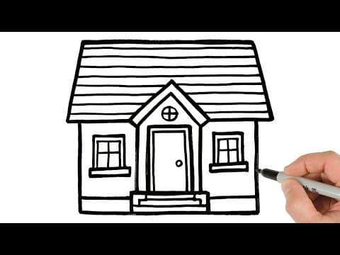 Preview of How to Draw a House | Super Easy Step-by-Step Tutorial!