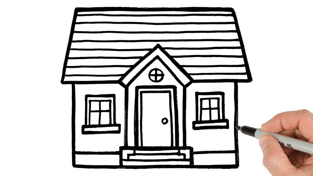 Preview of How to Draw a House | Super Easy Step-by-Step Tutorial!