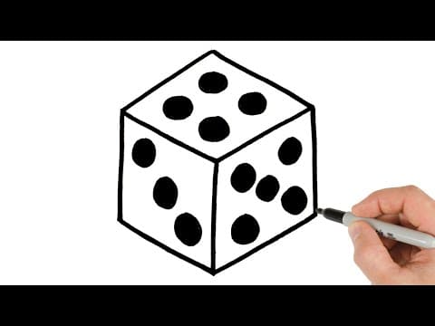 Preview of How to Draw Dice | Super Easy Step-by-Step Tutorial!