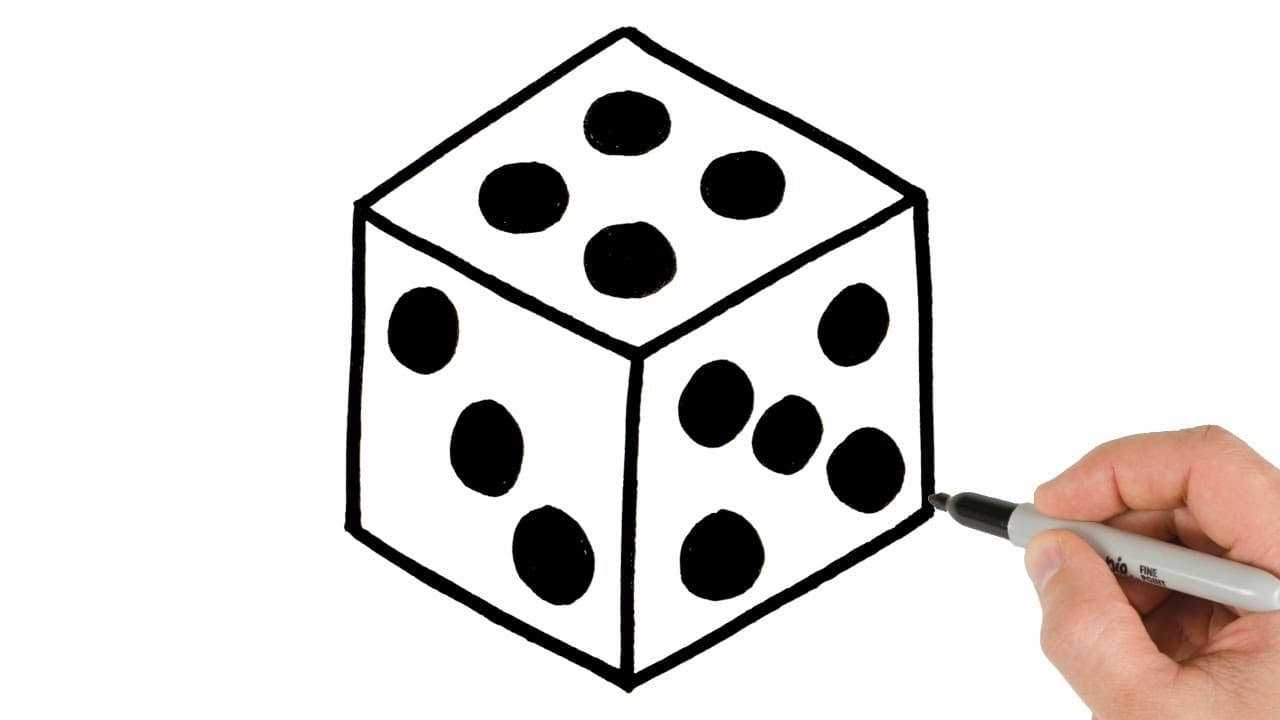 Preview of How to Draw Dice | Super Easy Step-by-Step Tutorial!