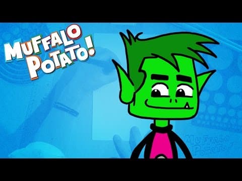 Preview of How to Draw BEAST BOY from TEEN TITANS GO with Muffalo Potato