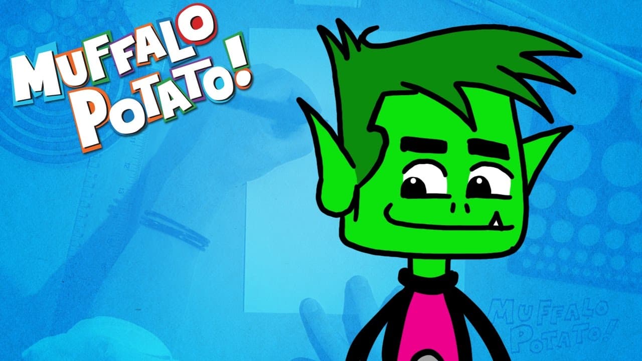 Preview of How to Draw BEAST BOY from TEEN TITANS GO with Muffalo Potato