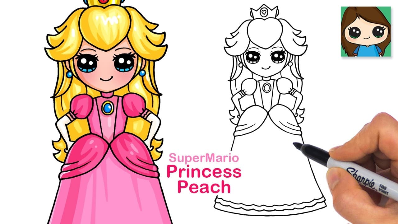 Preview of How to Draw Princess Peach | Super Mario (New)
