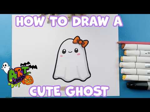 Preview of How to Draw a Cute Ghost