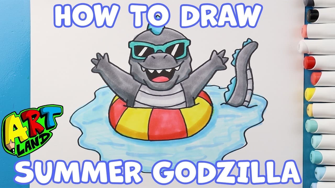 Preview of How to Draw Summer Godzilla!!