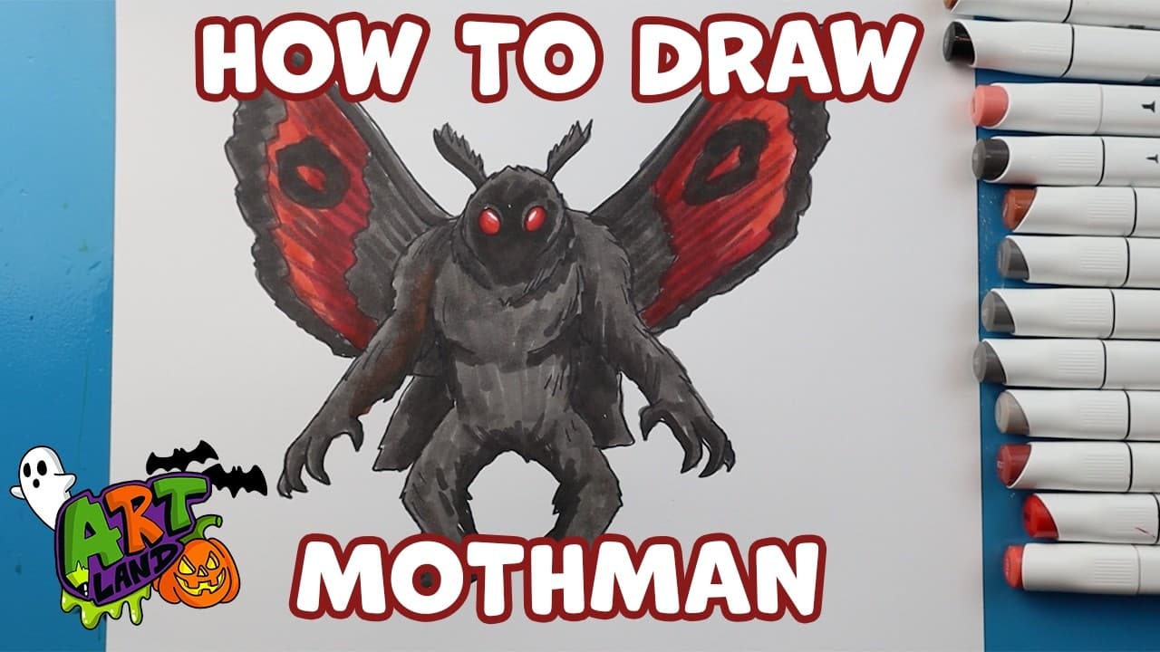 Preview of How to Draw Mothman Cryptid