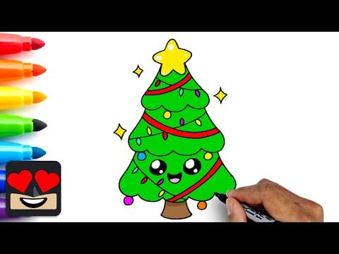 Preview of How To Draw a Christmas Tree