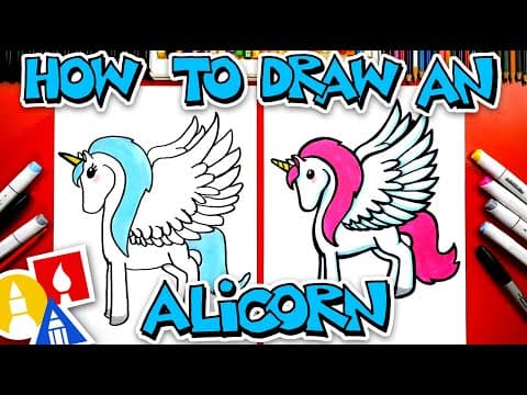Preview of How To Draw An Alicorn (Unicorn & Pegasus)