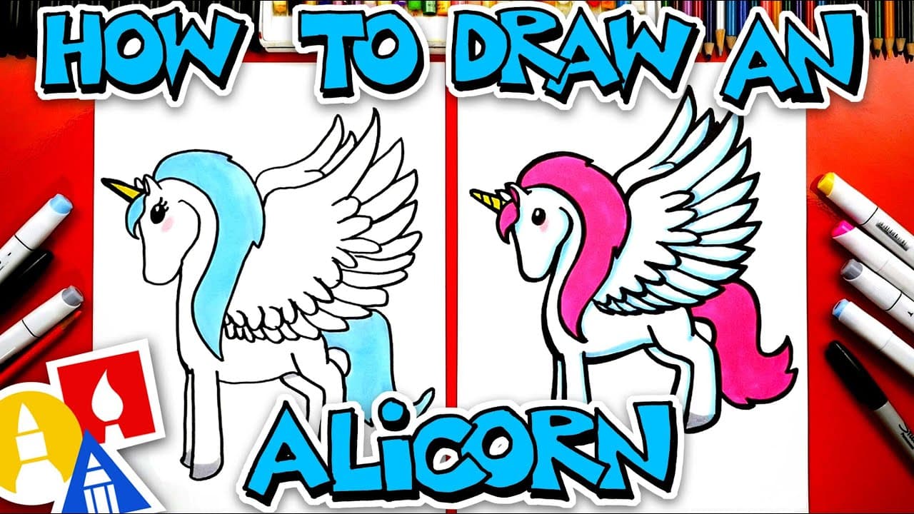Preview of How To Draw An Alicorn (Unicorn & Pegasus)