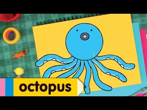 Preview of How to Draw An Octopus | Drawing Lesson for Kids | Step By Step