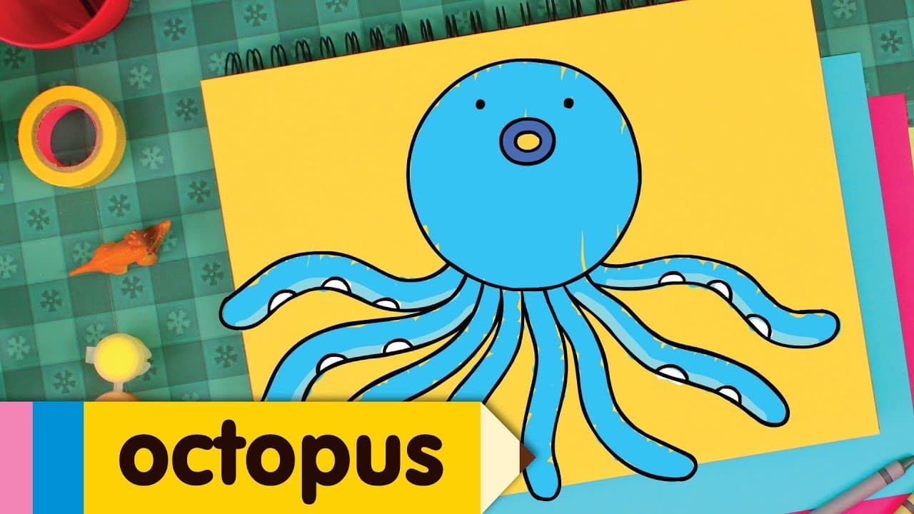 Preview of How to Draw An Octopus | Drawing Lesson for Kids | Step By Step