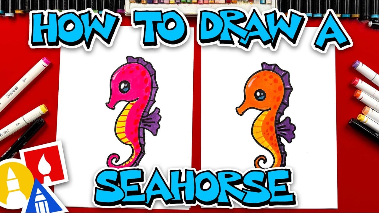 Preview of How To Draw A Cute Baby Seahorse