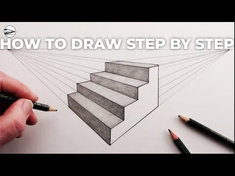 Preview of Two-Point Perspective Drawing: How to Draw Realistic Steps