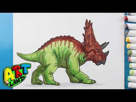 Preview of How to Draw a Chasmosaurus | Jurassic World Chaos Theory