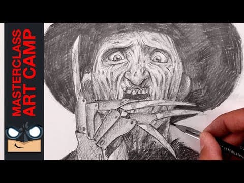 Preview of How To Draw Freddy Krueger | ART CAMP EP.1