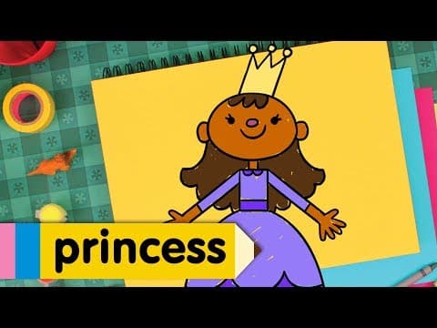 Preview of How to Draw a Princess | Super Simple Draw | Step By Step