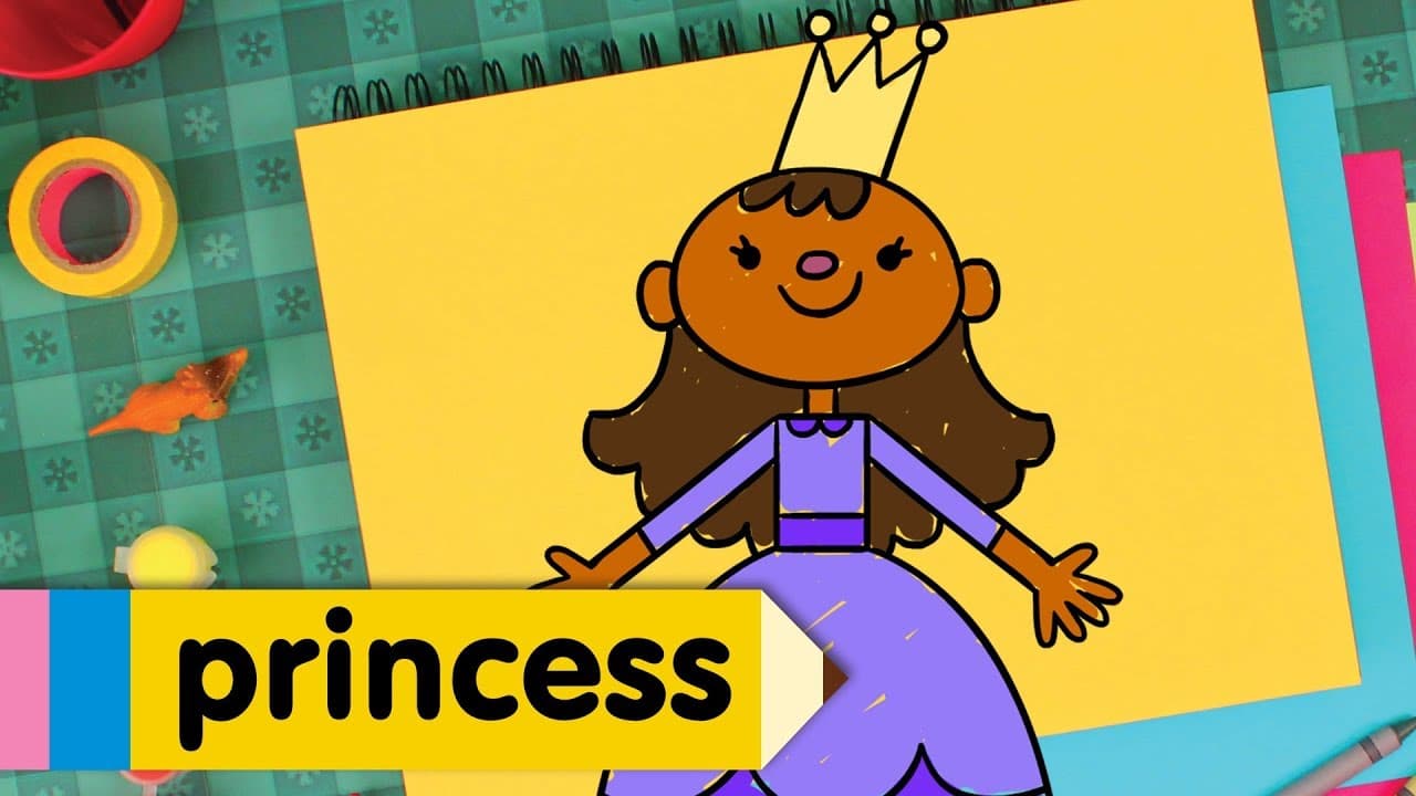 Preview of How to Draw a Princess | Super Simple Draw | Step By Step