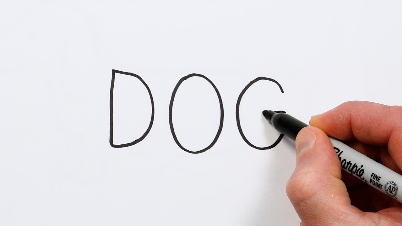 Preview of How to Draw a Dog from the Word πΆ Super Easy Step-by-Step Tutorial!