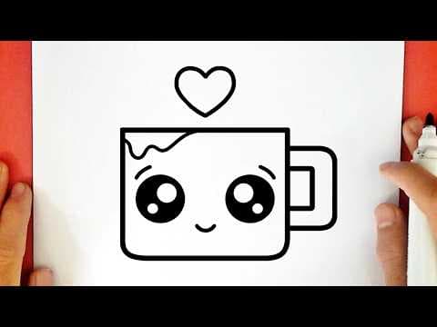 Preview of How to draw a CUTE CUP