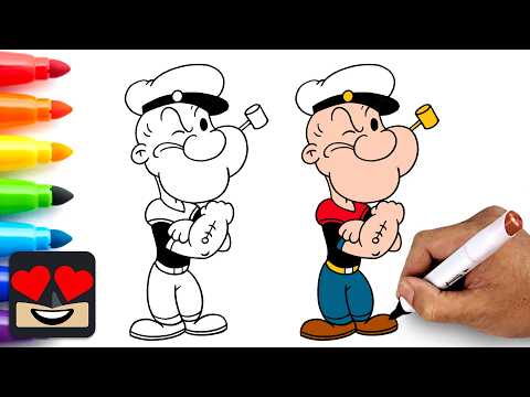 Preview of How To Draw Popeye