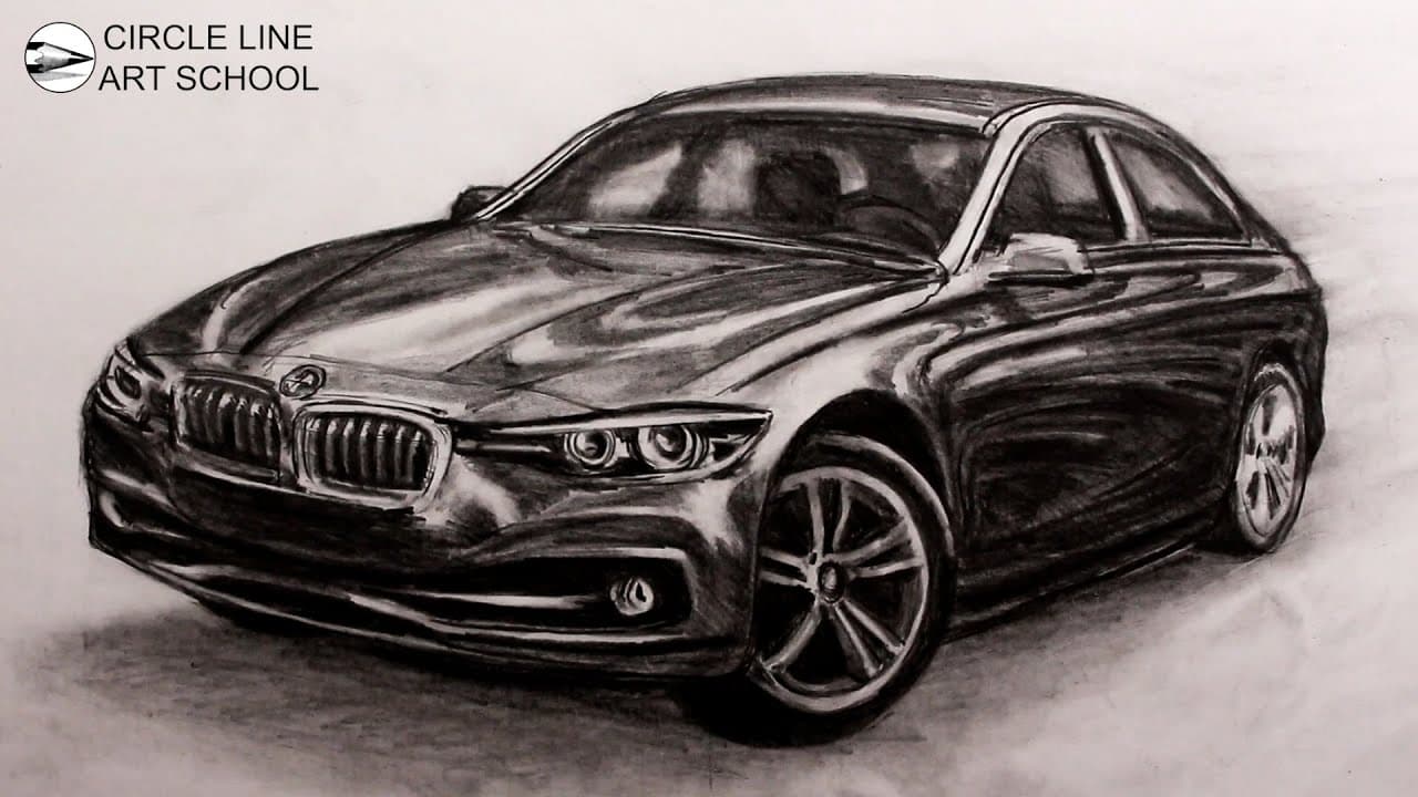 Preview of How to Draw a Realistic Car Narrated For Beginners