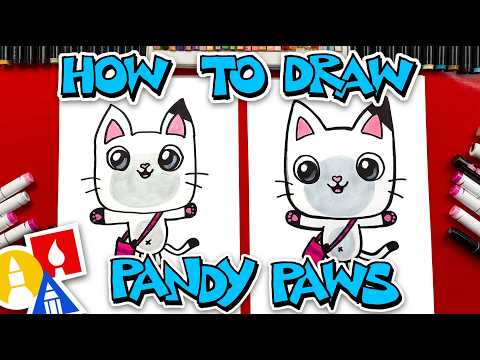 Preview of How To Draw Pandy Paws From Gabby's Dollhouse