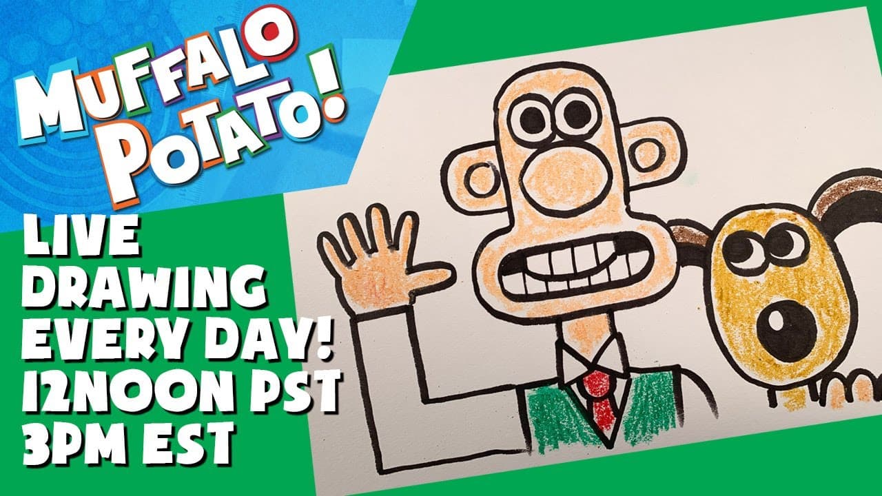 Preview of How To Draw WALLACE and GROMIT with MUFFALO POTATO
