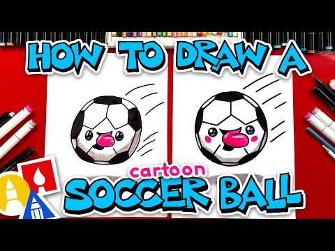 Preview of How To Draw A Cartoon Soccer Ball