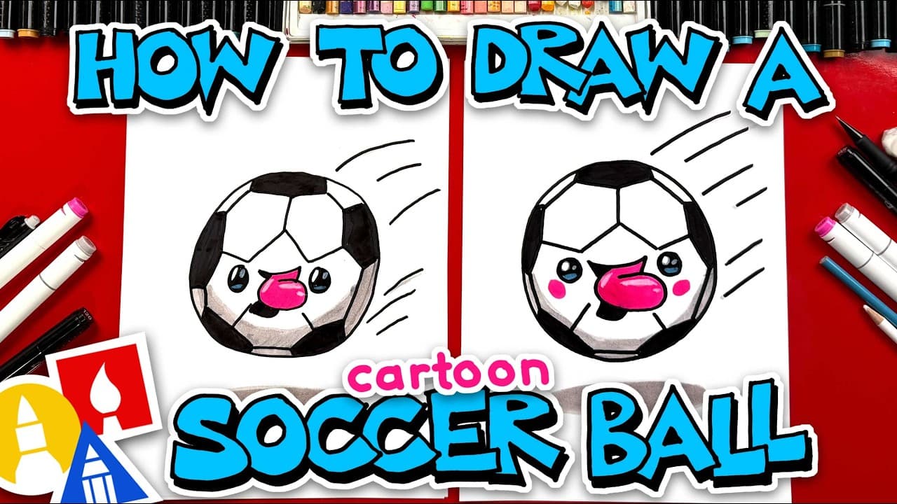 Preview of How To Draw A Cartoon Soccer Ball