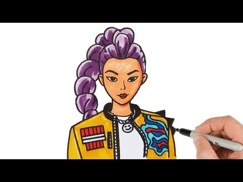 Preview of How to Draw Rumi from KPop Demon Hunters | Step-by-Step Tutorial!