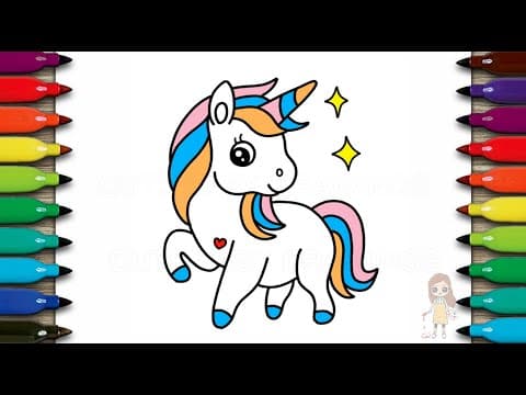 Preview of How to Draw Cute Unicorn Step by Step Easy
