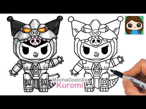 Preview of How to Draw Kuromi MechaGodzilla | Sanrio Godzilla