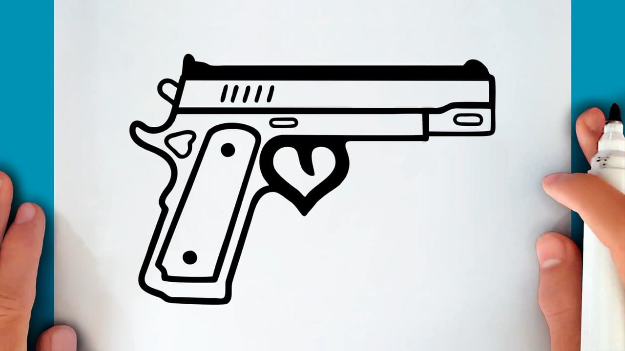 Preview of How to draw a PISTOL (Heart-Shaped Trigger)