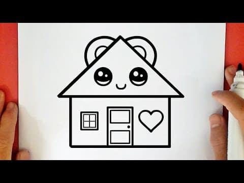 Preview of HOW TO DRAW A CUTE HOUSE