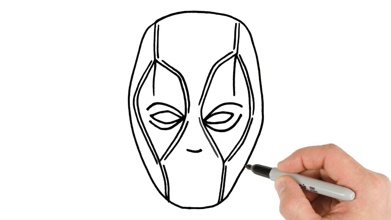 Preview of How to Draw Deadpool | Super Easy Step-by-Step Tutorial!